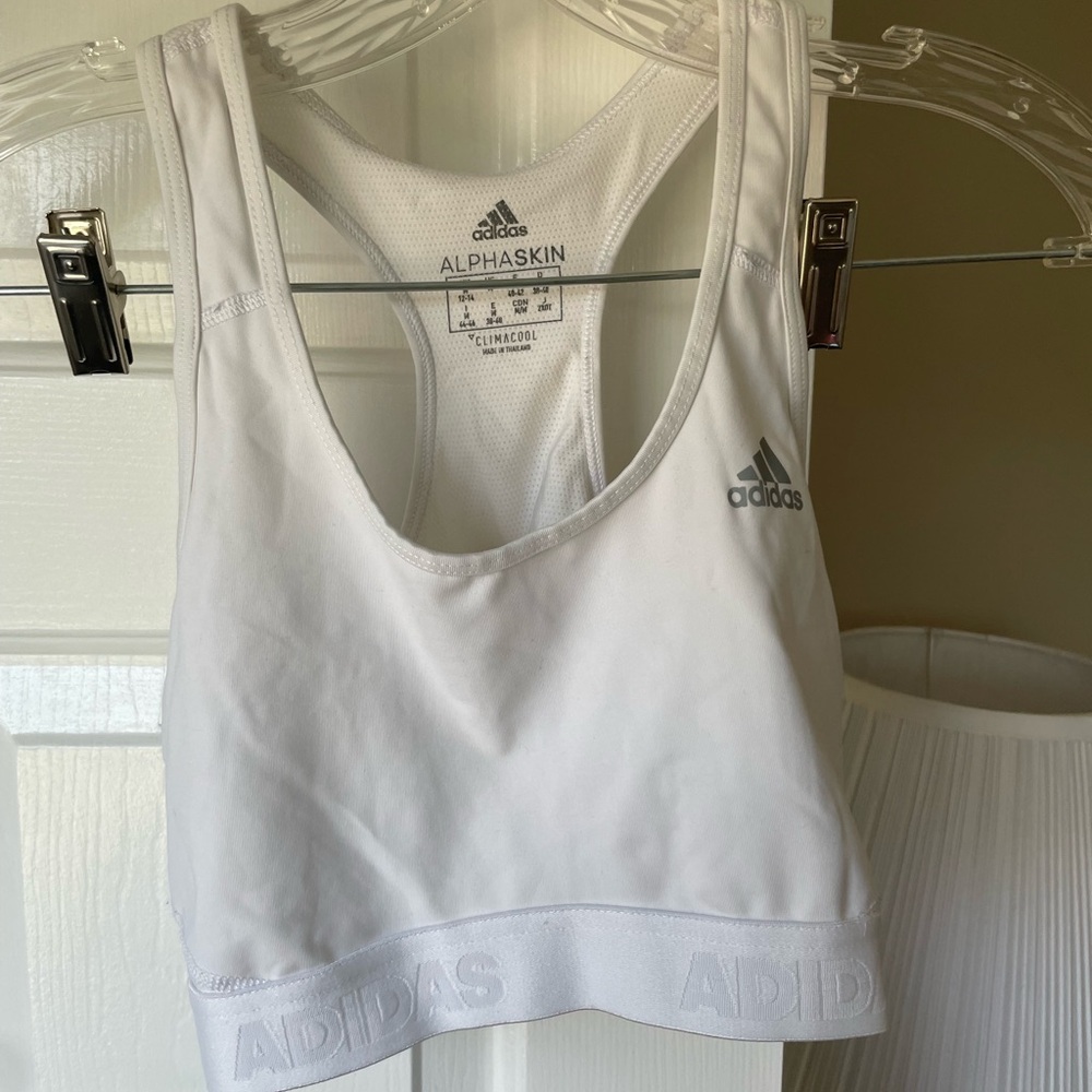 Adidas Medium Women's White Sports Bra